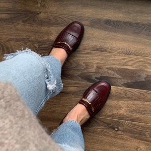 Vintage Etienne Aigner Burgundy Loafers